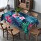 Tropical Tablecloth Palm Leaf Summer Luau Hawaiian Themed Indoor Outdoor Party Table
